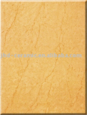 Glazed ceramic wall tile